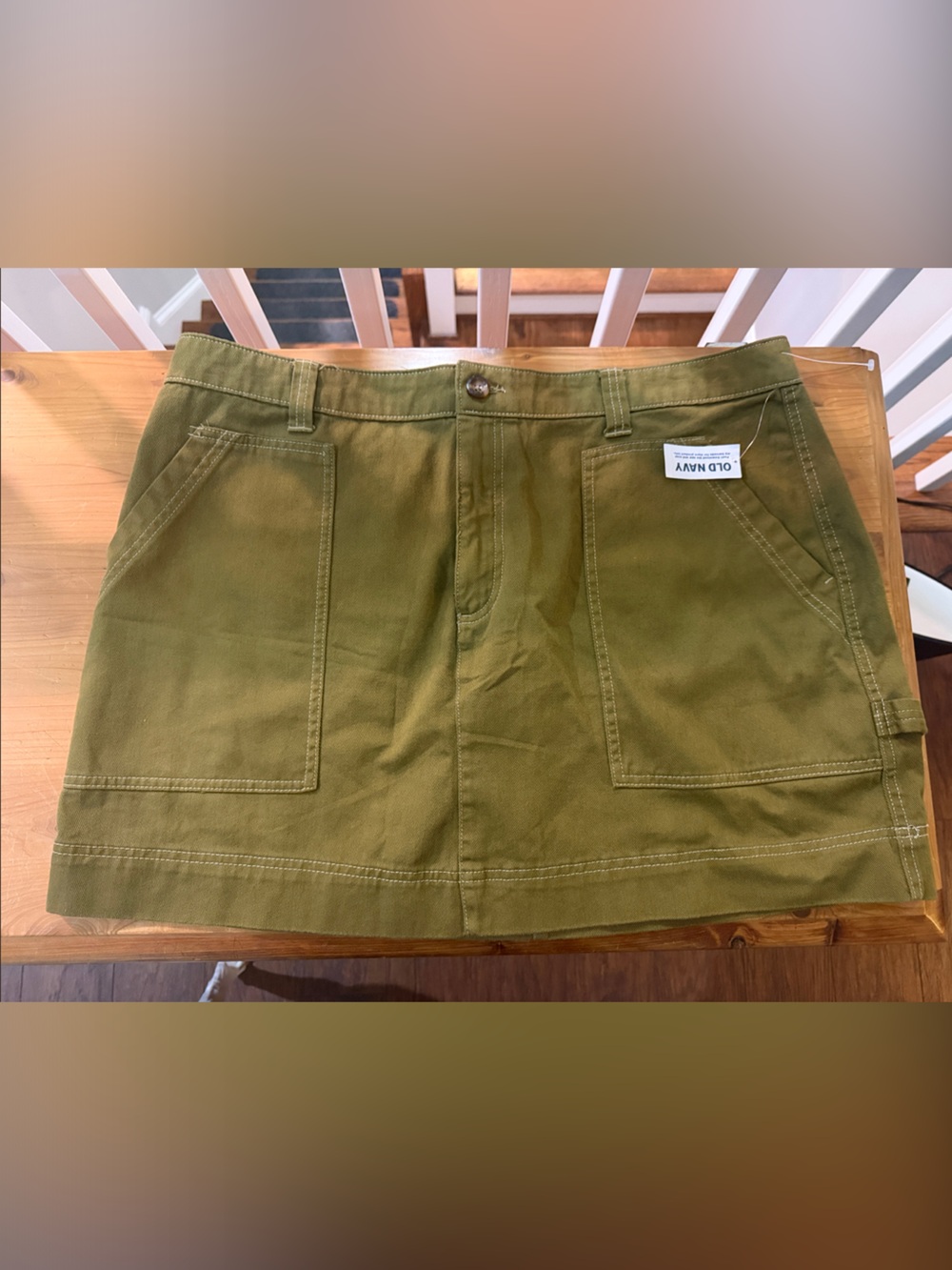 Old Navy Olive Green Cargo Mini Skirt